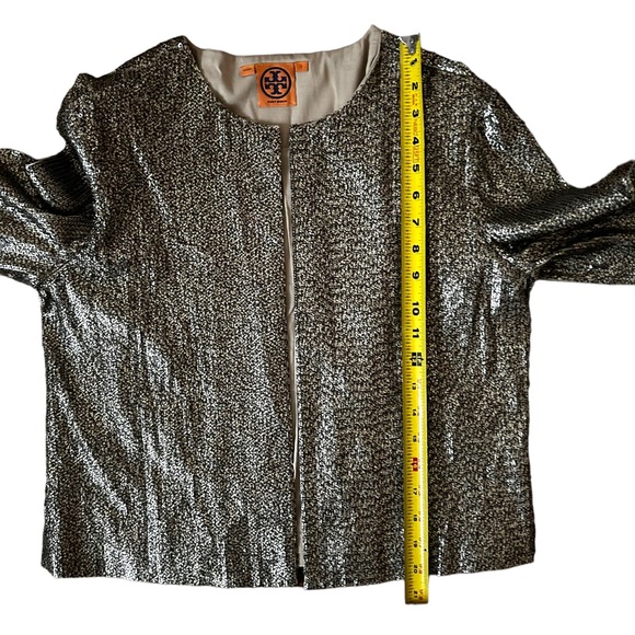 Tory Burch gold & black sequin jacket SZS - Picture 7 of 12